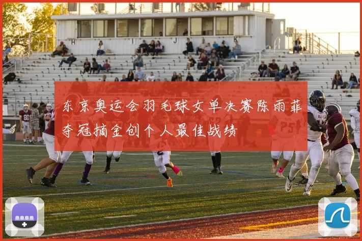 东京奥运会羽毛球女单决赛陈雨菲夺冠摘金创个人最佳战绩